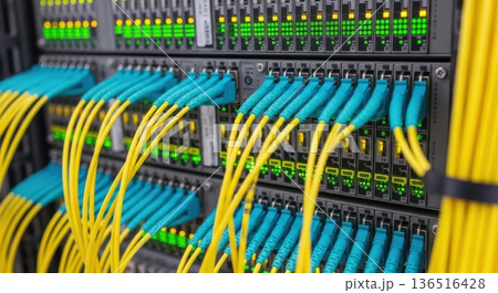 High-Density Fiber Optic Patch Panel and Cabling for AI Network High-Density Fiber Optic Patch Panel and Cabling for AI Network 136516428