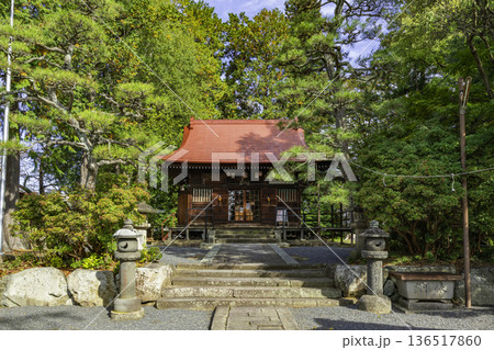 上山　月岡神社　拝殿　山形県上山市 136517860
