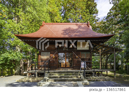 上山　月岡神社　拝殿　山形県上山市 136517861