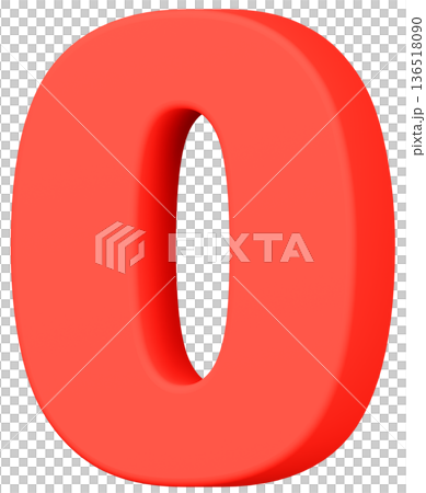 3D material_number_0_red 3D material_number_0_red 136518090