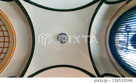 he Ceiling Of Saigon Central Post Office In Ho Chi Minh City, Vietnam. he Ceiling Of Saigon Central Post Office In Ho Chi Minh City, Vietnam. 136519566