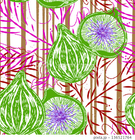 background of garlic 136521764