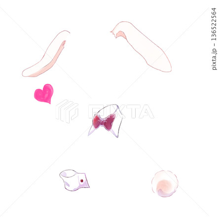 バニーガールの衣装 136522564