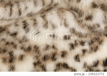 Leopard pattern synthetic fur texture background Leopard pattern synthetic fur texture background 136522772