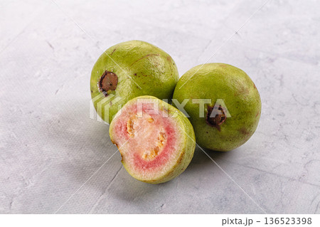 Fresh sweet juisy tropical guava Fresh sweet juisy tropical guava 136523398