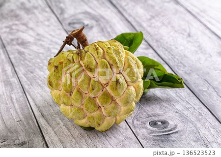 Tropical exotic fruit - custard apple Tropical exotic fruit - custard apple 136523523