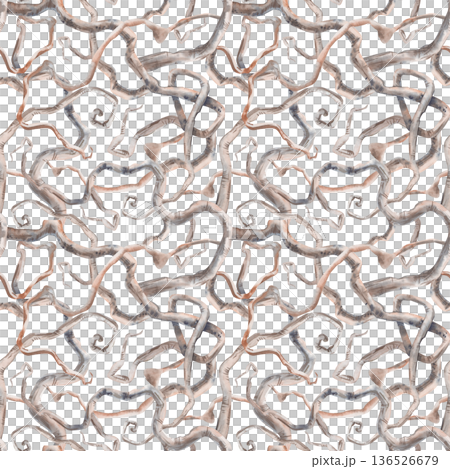 Seamless watercolor background with intertwined tree roots on an isolated background. Watercolor illustration. A mystical recurring pattern for Halloween or fairy tales Seamless watercolor background with intertwined tree roots on an isolated background. Watercolor illustration. A mystical recurring pattern for Halloween or fairy tales 136526679