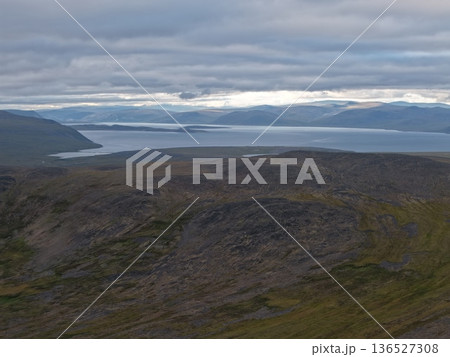 Arctic terrain Chukotka peninsula pristine nature perspective landscape Arctic terrain Chukotka peninsula pristine nature perspective landscape 136527308
