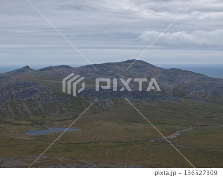 Chukotka subarctic tundra wilderness Arctic coastal formations landscape Chukotka subarctic tundra wilderness Arctic coastal formations landscape 136527309