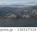 Aerial view Bering strait Chukotka remote pristine nature wilderness landscape 136527318
