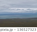Aerial view Chukotka wilderness landscape Arctic coastal beauty landscape 136527323