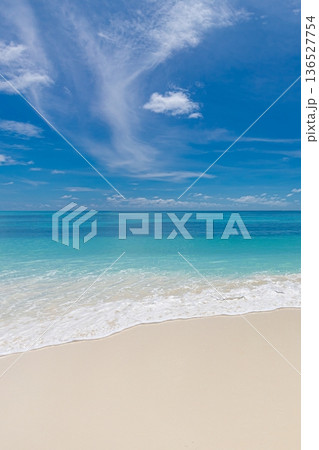 Perfect wall art sunny summer beach calm ocean waves horizon tropical paradise Perfect wall art sunny summer beach calm ocean waves horizon tropical paradise 136527754