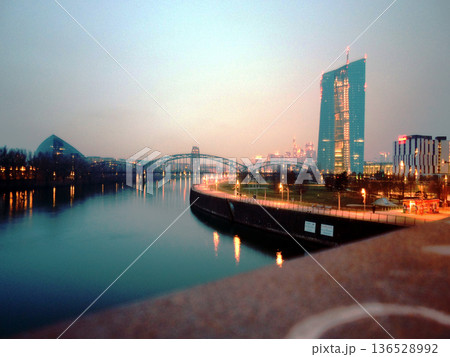 city bridge over river 136528992