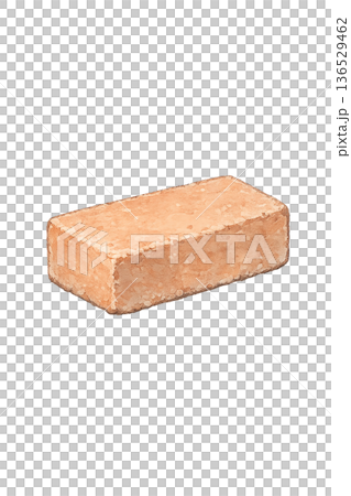 Brick illustration simple building material block red brick cutout material Brick illustration simple building material block red brick cutout material 136529462
