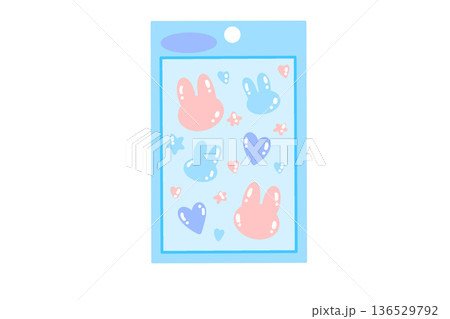 ぷっくりシールのイラスト ぷっくりシールのイラスト 136529792