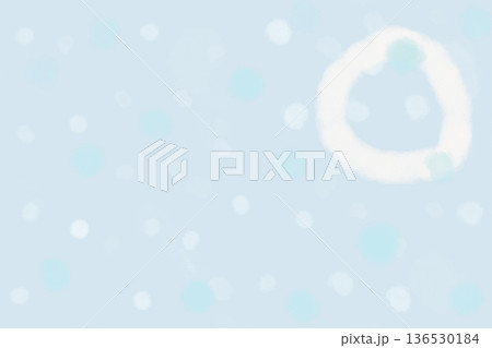 イラスト素材: やさしい和柄の水色抽象柄（雨と雪をイメージ） 136530184