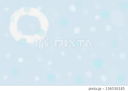 イラスト素材: やさしい和柄の水色抽象柄（雨と雪をイメージ） 136530185