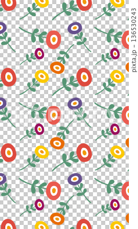 Scandinavian-style background illustrations: Botanical background images 136530243