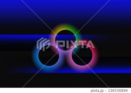 円形の背景素材 136530894