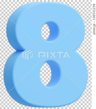 3D material_number_8_light blue 3D material_number_8_light blue 136531239