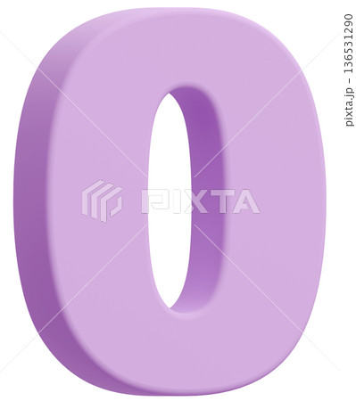 3D素材_数字_0_紫 136531290
