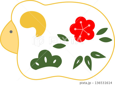 羊の置物イラストアイコン 136531614
