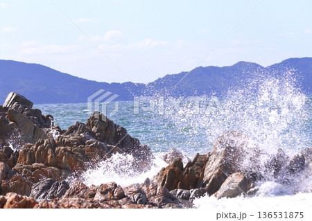 青い海と空 青い海と空 136531875