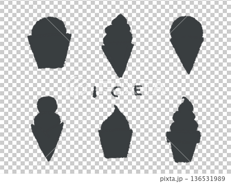 Hand-drawn illustrations and ice cream that are easy to use as icons and symbol marks when designing. Hand-drawn illustrations and ice cream that are easy to use as icons and symbol marks when designing. 136531989