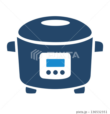 Rice cooker icon　炊飯器のアイコン 136532351