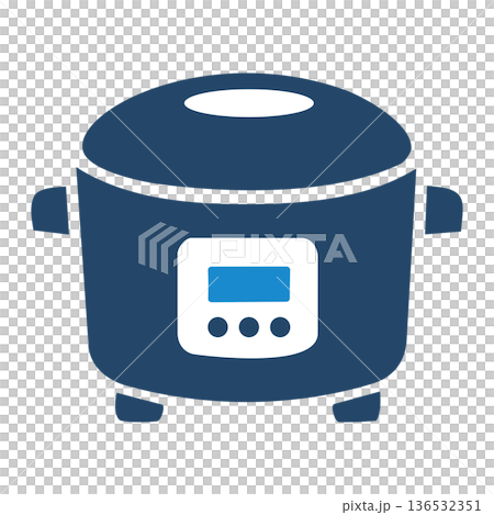 Rice cooker icon　炊飯器のアイコン 136532351