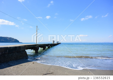 海にかかる橋(原岡桟橋) 海にかかる橋(原岡桟橋) 136532615