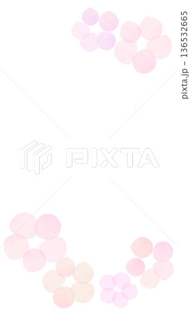 梅の花のシンプルなフレーム 136532665