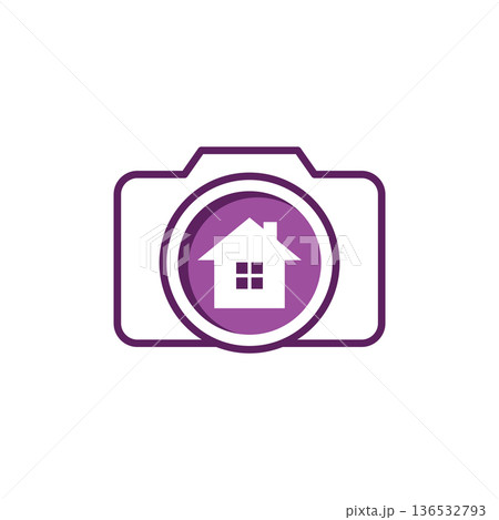 House of Photography Vector Logo Template 136532793
