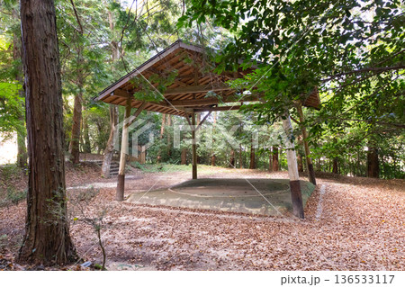 玉作湯神社　土俵 136533117