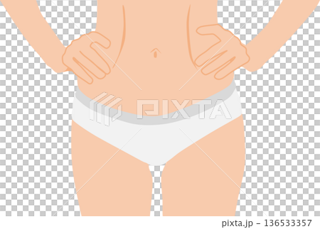 成功節食的女人的插圖 136533357