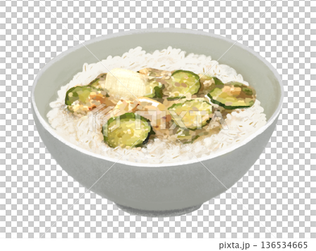 冷や汁（麦飯付き） 136534665