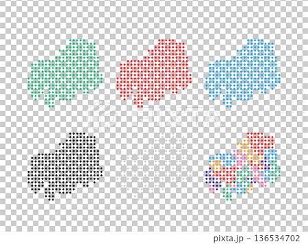 ドット絵の地図_広島県_角ドット-05 ドット絵の地図_広島県_角ドット-05 136534702