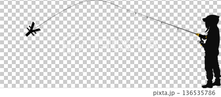 フィッシング詐欺のグラフィック素材イラスト	 136535786