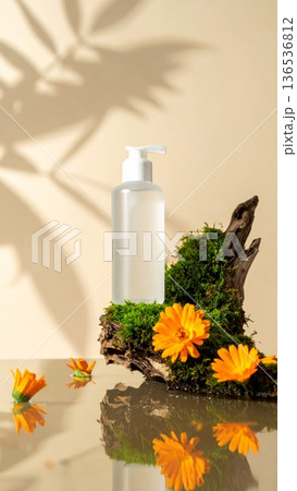 Milky Shower Cream Bottle with Calendula 136536812