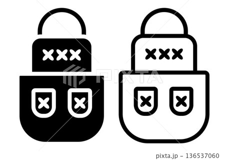 Kitchen apron icon. Black or white silhouette kitchen apron, isolated on white background. linear illustration, logo for bakery shop, hand drawn artwork Kitchen apron icon. Black or white silhouette kitchen apron, isolated on white background. linear illustration, logo for bakery shop, hand drawn artwork 136537060