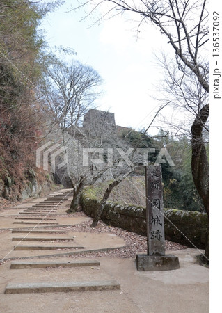 「荒城の月」のモデル・岡城跡（大分県竹田市） 136537092
