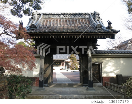 横浜市神奈川区の本覚寺（山門） 136537179