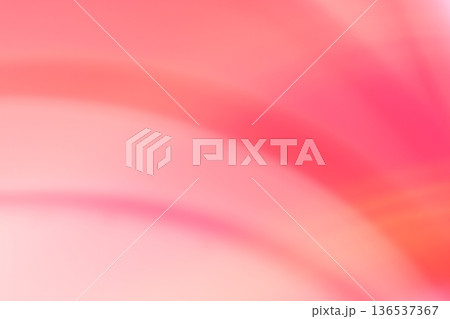 ピンク・うす赤色系　ゆるやかな曲線の背景　抽象的 136537367