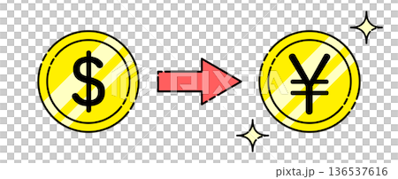 Buying yen from dollars Currency exchange image Buying yen from dollars Currency exchange image 136537616