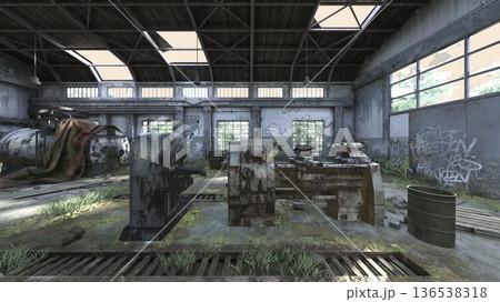 廃墟倉庫 廃墟倉庫 136538318
