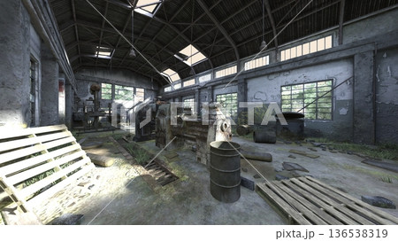 廃墟倉庫 廃墟倉庫 136538319