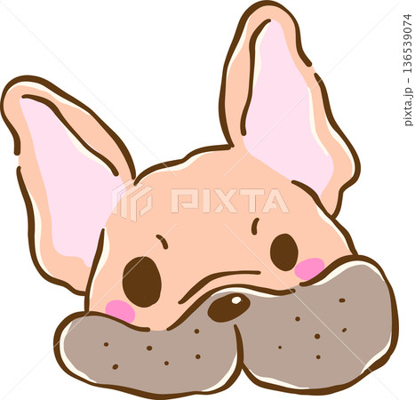 Cute french bulldog cartoon character hand drawn whimsical expression Cute french bulldog cartoon character hand drawn whimsical expression 136539074