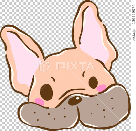 Cute french bulldog cartoon character hand drawn whimsical expression Cute french bulldog cartoon character hand drawn whimsical expression 136539074