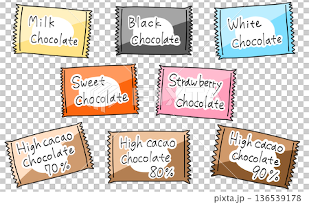 散裝簡易巧克力套裝（純色） 136539178