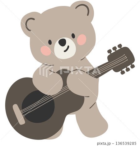 Spring Bear Coquette Joyful Spring Garden Nature cute cartoon flat design illustration Spring Bear Coquette Joyful Spring Garden Nature cute cartoon flat design illustration 136539285